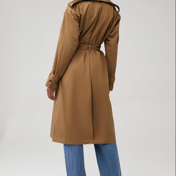 Halle Trench Coat In Tan - Picture 7 of 10